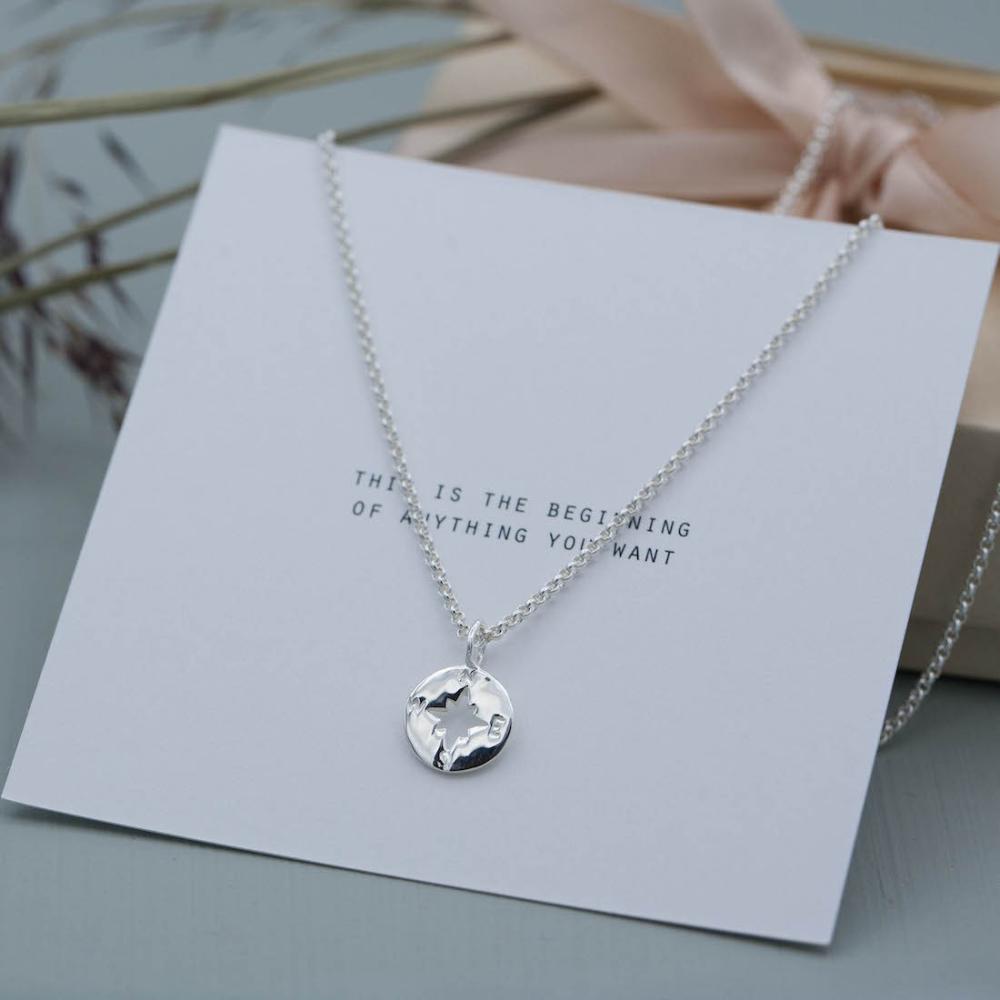 Silverhalsband, Kompass - by faith