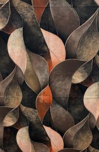 Sjal Stormönstrad, Brun - Mix by Heart