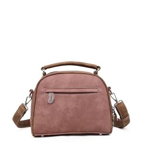 Hand/Axelremsväska Rödhake, Rosa / Brun - HI-DI-HI     LEV JAN