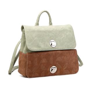 Handväska / axelremsväska Reggie-Ray grön/brun - HI-DI-HI      LEV MARS