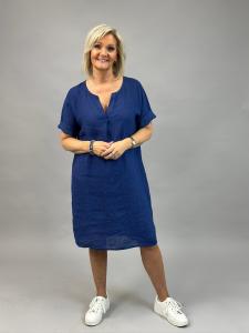 Linneklänning Mörkblå (Hildur) - Mix by Heart     BERÄKNAD LEV: APRIL