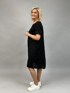 Linneklänning Svart (Hildur) - Mix by Heart     BERÄKNAD LEV: APRIL