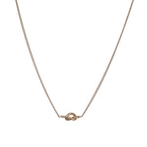 Halsband Kort, Guldfärgad Knut - Gemini