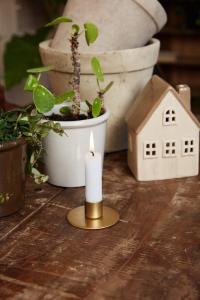 Böneljus Rustik, Vit (Höjd: 11 cm) - Ib Laursen