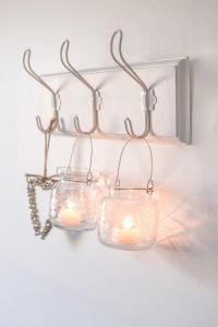 Klädhängare i trä vit - med 3 krokar, IB Laursen