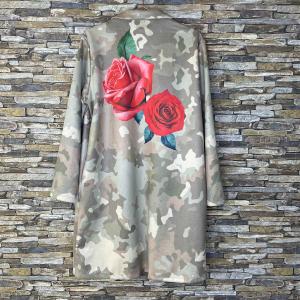 Lång kavaj, Camo med Rosor, Kajsa - Cabana Living