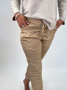 Byxa glansig, Beige, Ilma - Gemini