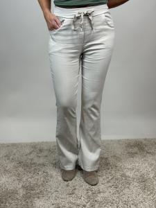 Magiskt stretchig byxa med bootcut, Beige Stella - Mix by Heart