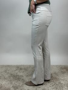 Magiskt stretchig byxa med bootcut, Beige Stella - Mix by Heart