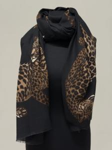 Sjal, Leopard Svart - Mix by Heart