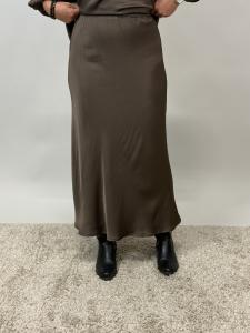 Kjol, Brun glansig, Kate - Mix by Heart