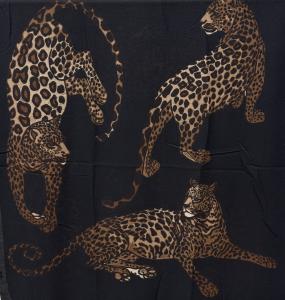 Sjal, Leopard Svart - Mix by Heart