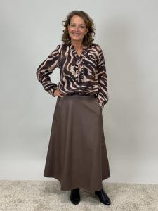 Kjol Vaxad, Brun Alexia - Mix by Heart