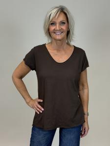 T-shirt Brun, Viola - Mix by Heart