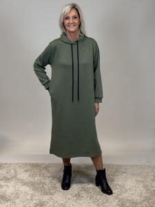 Sweatshirtsklänning med luva, Army Elma - Mix by Heart
