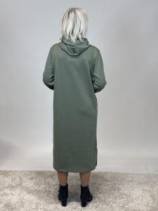 Sweatshirtsklänning med luva, Army Elma - Mix by Heart