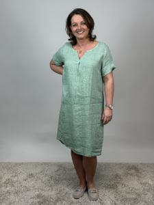 Linneklänning, Lindblomsgrön Hildur - Mix by Heart     BERÄKNAD LEV: APRIL