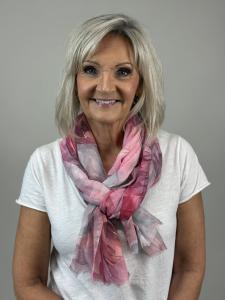 Sjal, Mönstrad Fuchsia - Mix by Heart