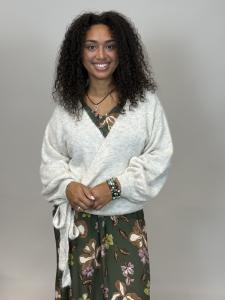 Stickad Omlottkofta, Offwhite Inga - Mix by Heart     KOMMER SNART!
