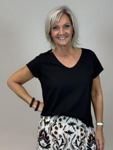 T-shirt Svart, Viola - Mix by Heart