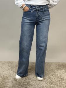 Jeans med raka ben och knyt i midjan, Maya - Mix by Heart