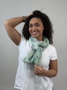 Sjal, Mönstrad Grön - Mix by Heart