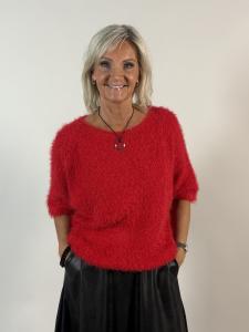 Stickad tröja, Röd Parisa - Mix by Heart