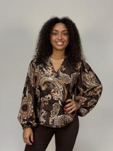 Blus Paisley, Brun Madde - Mix by Heart