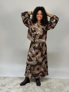 Blus Paisley, Brun Madde - Mix by Heart