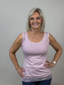 Linne med spetskant, Ljuslila Jenna - Mix by Heart