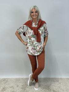 Magiskt stretchig byxa, Rost (Signe) Dubbelstorlek - Mix by Heart