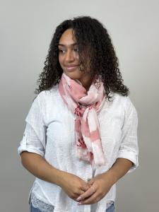 Sjal, Storblommig Rosa - Mix by Heart