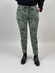 Magiskt stretchig byxa, Army Blom (Signe) - Mix by Heart