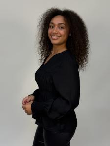 Blus med smock, Svart Diana - Mix by Heart