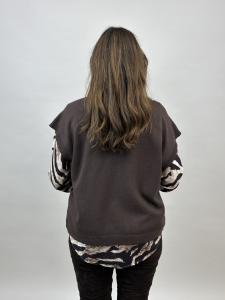 Stickad slipover, Brun, Pim - Mix by Heart