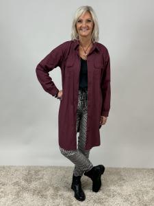 Långskjorta Vinröd, Solina - Mix by Heart