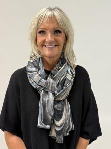 Sjal Böljande mönster, Svart - Mix by Heart