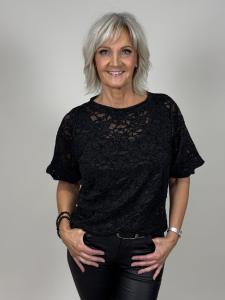 Topp i spets, Svart Noelle - Mix by Heart