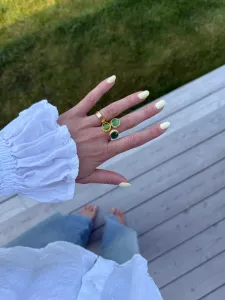 Ring Tripple Tau, Jade Guld – 7EAST