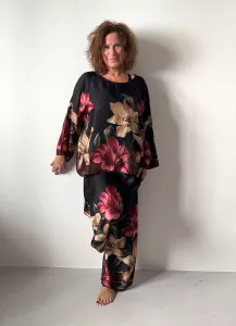 Blus, Svart / Blom, Li - Reunion