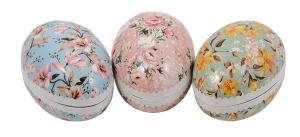 Påskägg 15 cm Vackra blommor, 3 olika motiv - Bromma Kortförlag