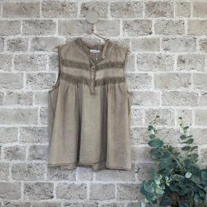 Topp i bomull, Taupe Alice - Cabana Living