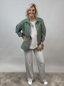 Topp med brodyr och applikationer, Beige Mimmi - Mix by Heart    BERÄKNAD LEV: MARS