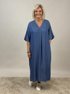 Klänning, Jeansblå tencel, Patricia - Mix by Heart