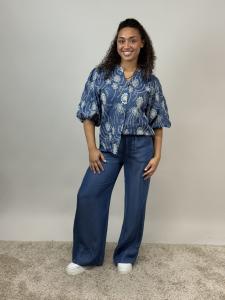 Byxa i tencel, Blå Hillevi - Mix by Heart