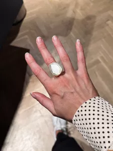 Ring Omikron, Vit Guld – 7EAST