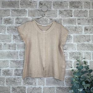 Topp i linne, Beige Mette - Cabana Living