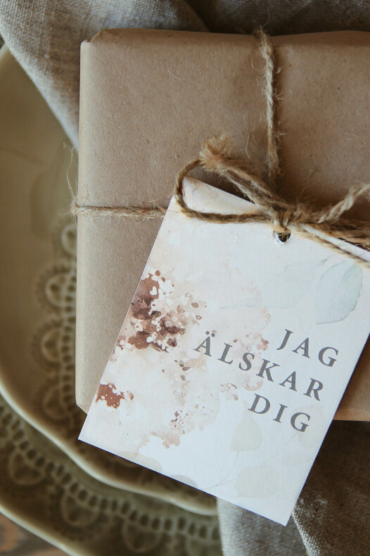 Maja Gåvokort - Jag älskar dig (blommigt)