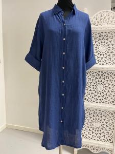 Linneskjorta Lång, Mörkblå Jenina - Mix by Heart        BERÄKNAD LEV: APRIL