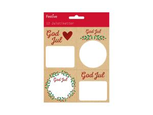 Juladresslappar Krans - Bromma Kortförlag